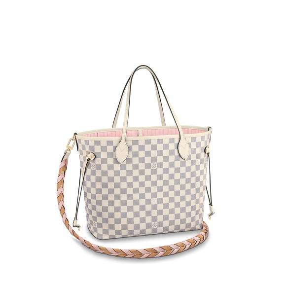 Louis Vuitton Handbags - Azur 2022 Damier NEVERFULL MM Limited Edition Braided Cross Strap NWT